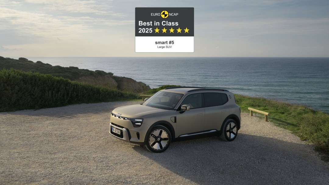 smart #5 Named Safest Large SUV of 2025 with Euro NCAP “Best in Class” Award